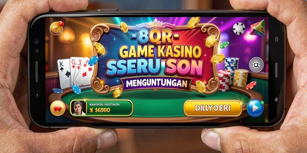 Screenshot gameplay 8QR menampilkan permainan Kasino yang seru dan interaktif.