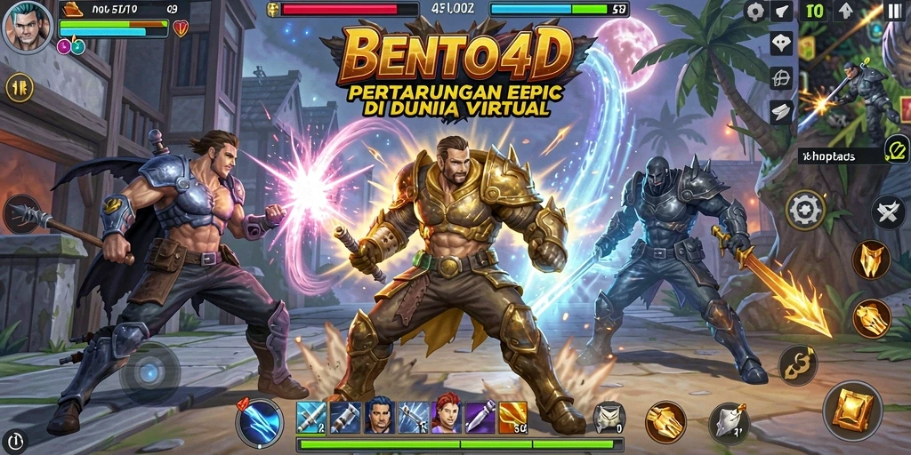Gameplay BENTO4D yang penuh aksi dan karakter menarik.