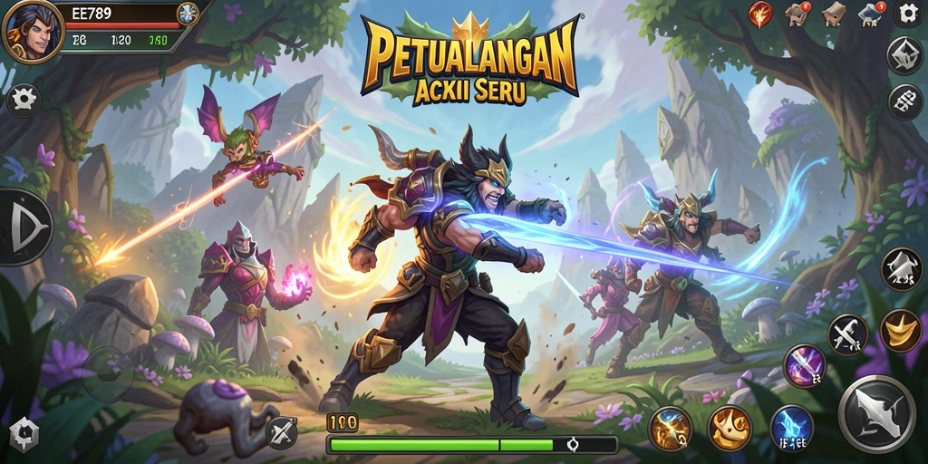Tampilan gameplay EE789 yang mendebarkan dalam dunia ARPG.