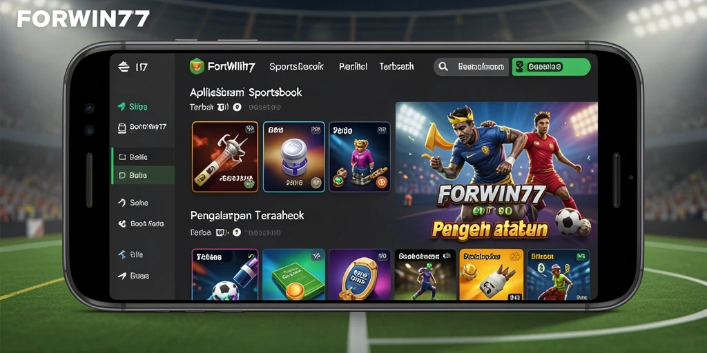 Tampilan menarik dari gameplay Sportsbook untuk pengguna.