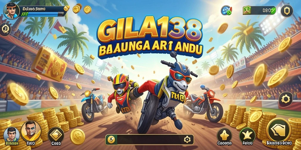 Tangkapan layar GILA138 menampilkan aksi balapan intens dan grafik yang mengesankan.