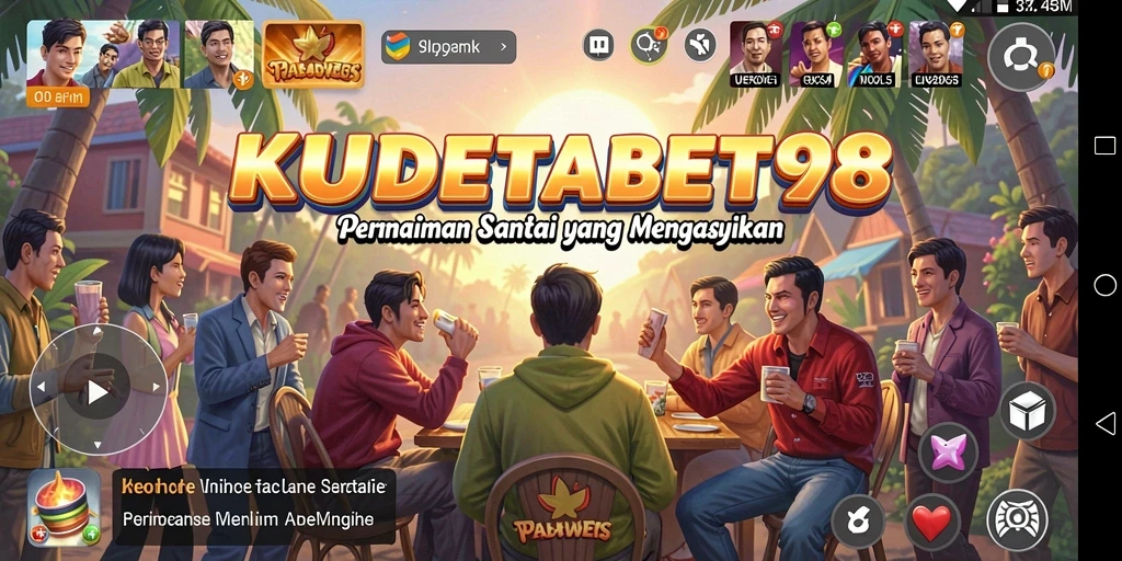 Tampilan gameplay menyenangkan dan mudah dipahami dalam KUDETABET98.