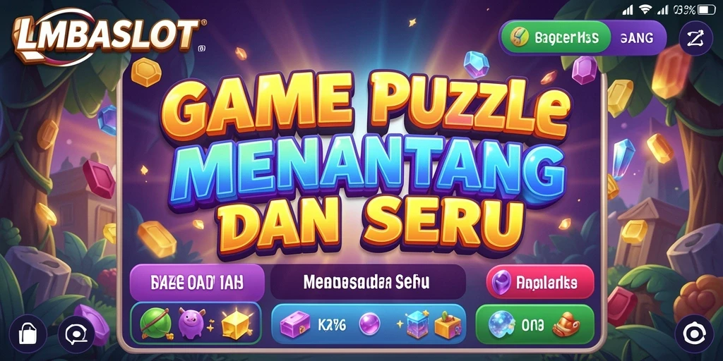 Tampilan gameplay seru di LMBASLOT dengan berbagai teka-teki menarik.