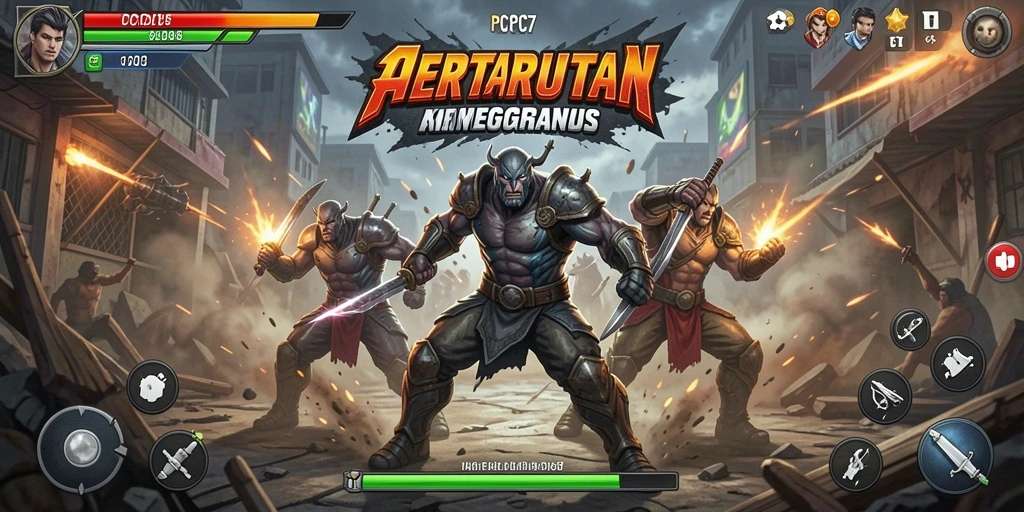 Tampilan gameplay seru dan menegangkan dari PCPC7.