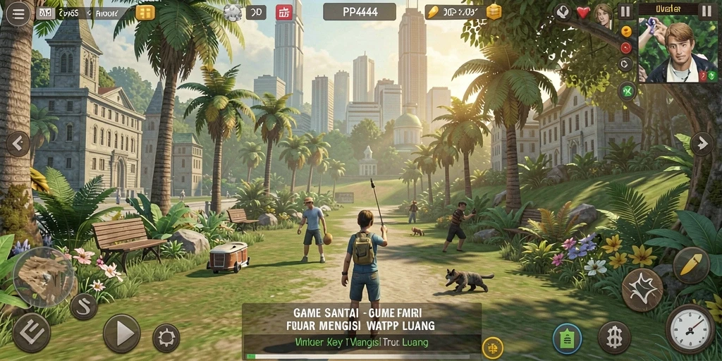 Screenshot gameplay PP444 menampilkan tantangan seru dan grafis menarik.