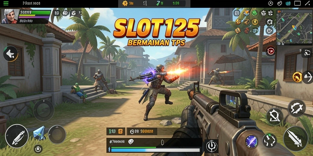 Tangkapan layar dari aksi seru di SLOT123 dengan gameplay TPS yang menegangkan.
