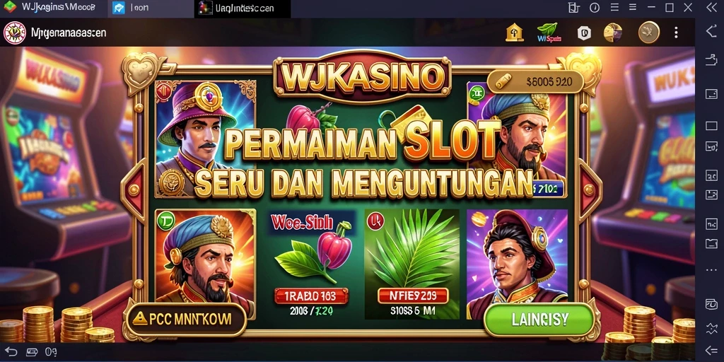 Tampilan gameplay Slot yang menarik dan penuh warna di WJKASINO.